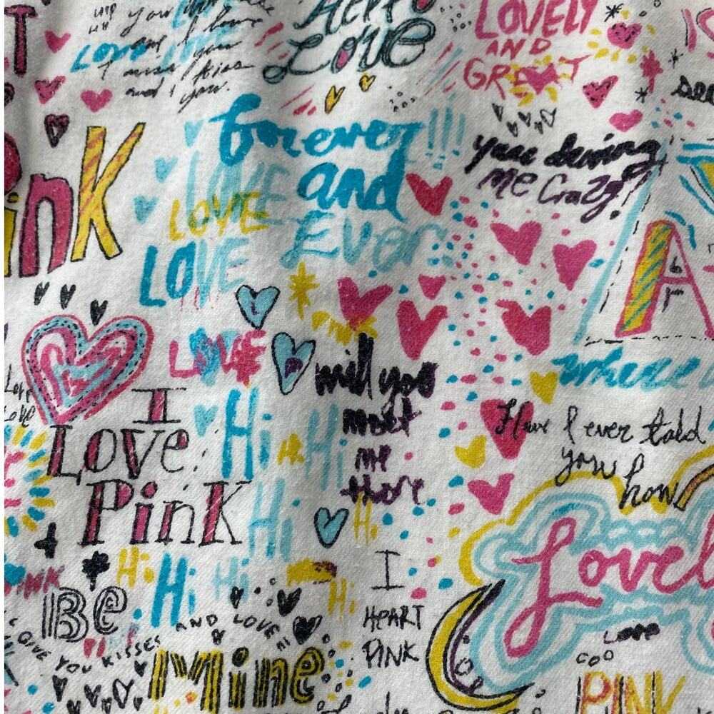 PINK Victoria's Secret Elastic Waist Printed Pajama Pants Multicolor Size Small